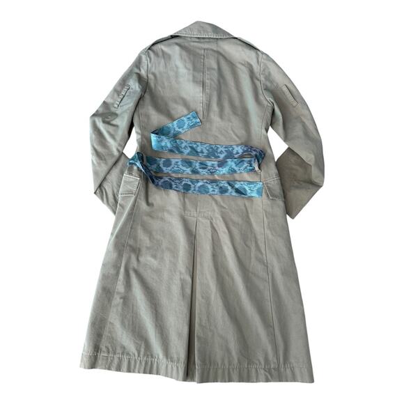 YSL Yves Saint Laurent Rive Gauche Y2K classic iridescent trench size 48/38 USA - Picture 12 of 17